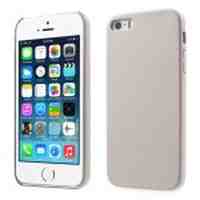 Leather Coated PC Phone Case for iPhone 5s 5 - Beige