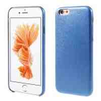 Silk Texture Leather Coated Hard Case for iPhone 6s 6 - Blue