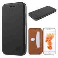 Smooth Texture Leather Case Card Holder for iPhone 6s 6 - Black