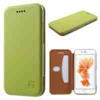 Smooth Texture Leather Case Card Holder for iPhone 6s 6 - Green