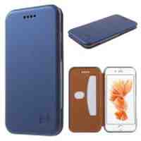 Smooth Texture Leather Flip Case Cover for iPhone 6s 6 - Blue