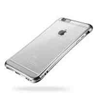 Slim Waist Electroplating TPU Case for iPhone 6s / 6 - Silver