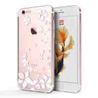 CASECUBE Flower Pattern Diamond TPU Case for iPhone 6s 6 - Sakura