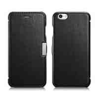 ICARER Luxury Series for iPhone 6s 6 Genuine Leathe Case - Black