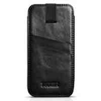 ICARER Vintage Sleeve Genuine Leather Case for iPhone 6s 6 - Black