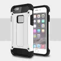 Solid PC + TPU Hybrid Case for iPhone 6s 6 - White