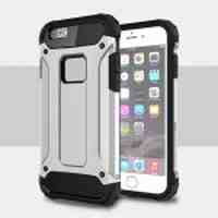 Solid PC + TPU Hybrid Shell Case for iPhone 6s 6 - Silver