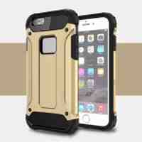 Solid PC + TPU Hybrid Phone Case for iPhone 6s 6 - Gold