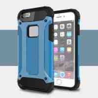 Solid PC + TPU Hybrid Case for iPhone 6s 6 - Baby Blue