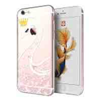 CASECUBE Swarovski Diamond TPU Case for iPhone 6s 6 - Swan Princess