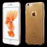 Diamond Pattern TPU Case for iPhone 6s Plus / 6 Plus - Gold