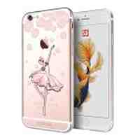 CASECUBE Ballet Dancer Diamond TPU Case for iPhone 6s 6 - Pink