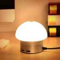 SEENDA Dimmable LED Atmosphere Lamp 6-Port USB Desktop Charger