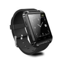 UWATCH U8 Plus Bluetooth 4.0 Anti-lost Smart Watch for iPhone Samsung Android Phone - Black