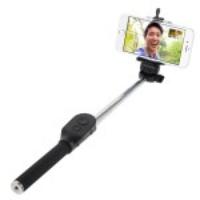 Black AURA Bluetooth Handheld Self-portrait Monopod for iOS & Android iPhone Samsung HTC Sony etc