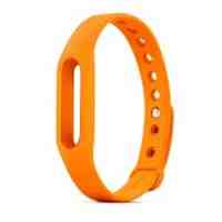 XIAOMI OEM Silicone Wristband Band for Xiaomi Smart Wristband - Orange