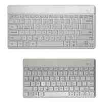 F3s+ Universal LED Backlight Bluetooth Keyboard, Support Android iOS Windows - Silver