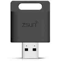 ZSUN WiFi USB 2.0 TF Card Reader 2TB for iOS Android Windows - Black