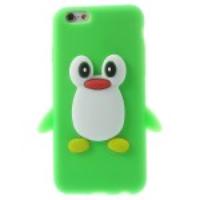 Cute Penguin Soft Silicone Case for iPhone 6 4.7 inch - Green