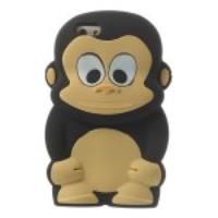 Adorable Monkey Silicone Case for iPhone 6 4.7 inch - Black