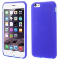 Matte Soft Silicone Gel Case for iPhone 6 Plus - Deep Blue