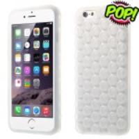 3D Bubble Design Soft Silicone Case for iPhone 6 (4.7) - Transparent