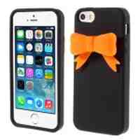 Cute 3D Bowknot Silicone Case for iPhone 5s 5 - Black