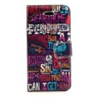 Unique Alphabets Leather Protective Case for iPhone 5s 5