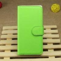 Litchi Texture Leather Wallet Stand Case for iPhone 5s 5 - Green