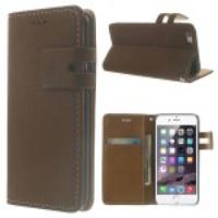 Leather Card Holder Case with Stand for iPhone 6 - Coffee