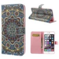 Mandala Pattern Stand Leather Wallet Case for iPhone 6 Plus