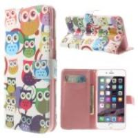 Multiple Owls Leather Stand Case Accessory for iPhone 6 Plus