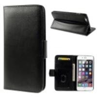 Magnetic Flip Leather Case Card Holder for iPhone 6 Plus - Black