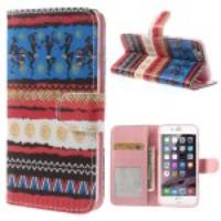 African Tribal Magnetic Flip Leather Wallet Stand Case for iPhone 6