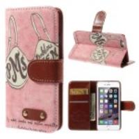 Funny Bra Leather Wallet Stand Case for iPhone 6