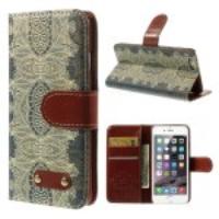 Stylish Flower Leather Wallet Stand Case for iPhone 6