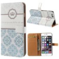 Crown & Mandala Wallet Stand Leather Case for iPhone 6 Plus