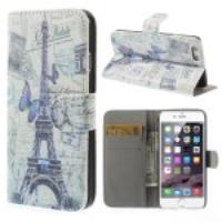 Famous Eiffel Tower & Butterfly Magnetic Leather Stand Case for iPhone 6