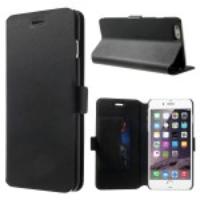 DOORMOON Genuine Leather Card Slot Case for iPhone 6 Plus - Black