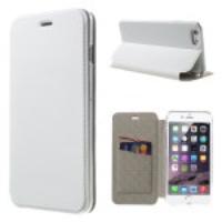 Brushed Leather Flip Case for iPhone 6 4.7 Inch - White