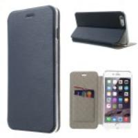 Brushed Leather Flip Case for iPhone 6 4.7 Inch - Dark Blue