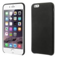 For iPhone 6 Plus PC + PU Leather Hybrid Back Case - Black