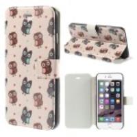 Multiple Owls Leather Magnetic Case w/ Stand for iPhone 6