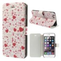 Sweet Hearts & Flowers Magnetic Leather Stand Cover Case for iPhone 6