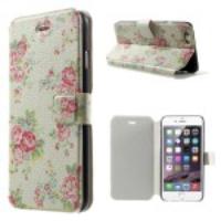 Elegant Flowers Stand Leather Magnetic Case for iPhone 6