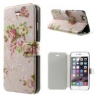 Flowers Floral Magnetic Leather Stand Cover Case for iPhone 6