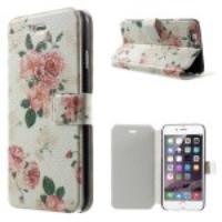 Vintage Flowers Leather Stand Case Accessory for iPhone 6