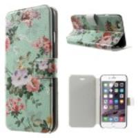 Spring Flowers Magnetic Leather Stand Case Cover for iPhone 6