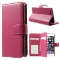 Folio Card Holder Leather Case for iPhone 6 4.7 Inch - Rose