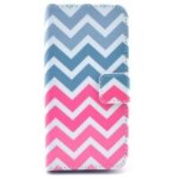 Colorful Stripes Magnetic Leather Card Holder Case for iPhone 5s 5